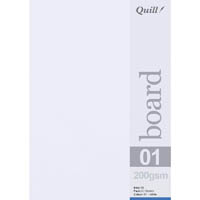 quill board 200gsm a5 white pack 50