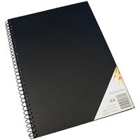 quill visual art diary 110gsm 200 page a4 pp black