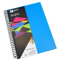 quill visual art diary 110gsm 120 page a5 pp marine blue