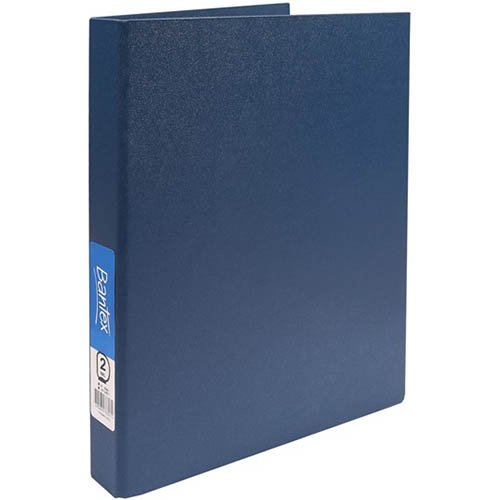 Image for BANTEX RING BINDER PP 2D 25MM A4 BLUE from BusinessWorld Computer & Stationery Warehouse