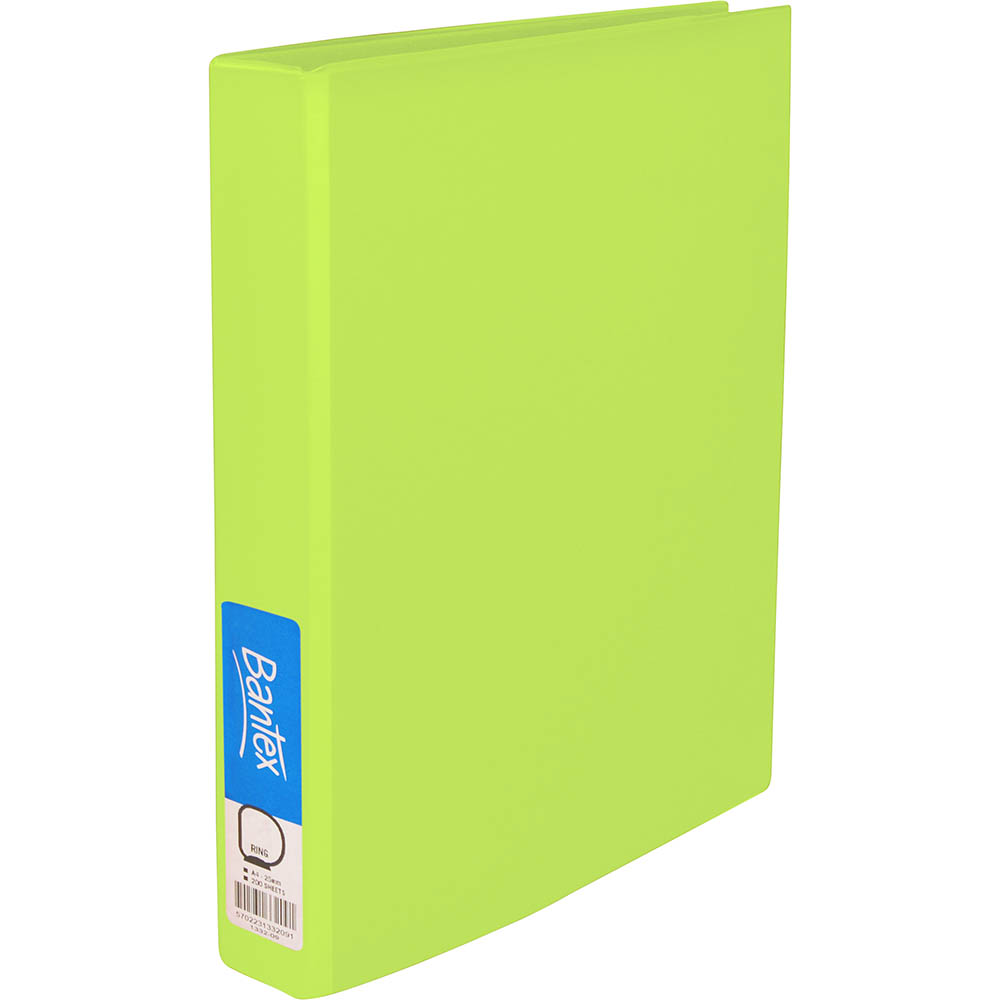 Image for BANTEX FRUITS RING BINDER PVC 3D 25MM A4 LIME from Office Heaven