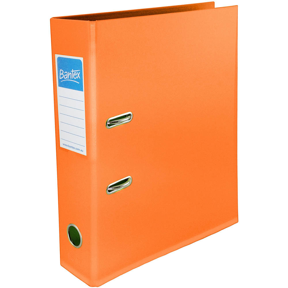 Image for BANTEX FRUIT LEVER ARCH FILE 70MM A4 MANGO from ALLBIZ Office Supplies