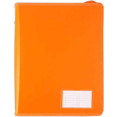 Image for BANTEX ZIPPER RING BINDER 2D 25MM A4 ORANGE from BusinessWorld Computer & Stationery Warehouse