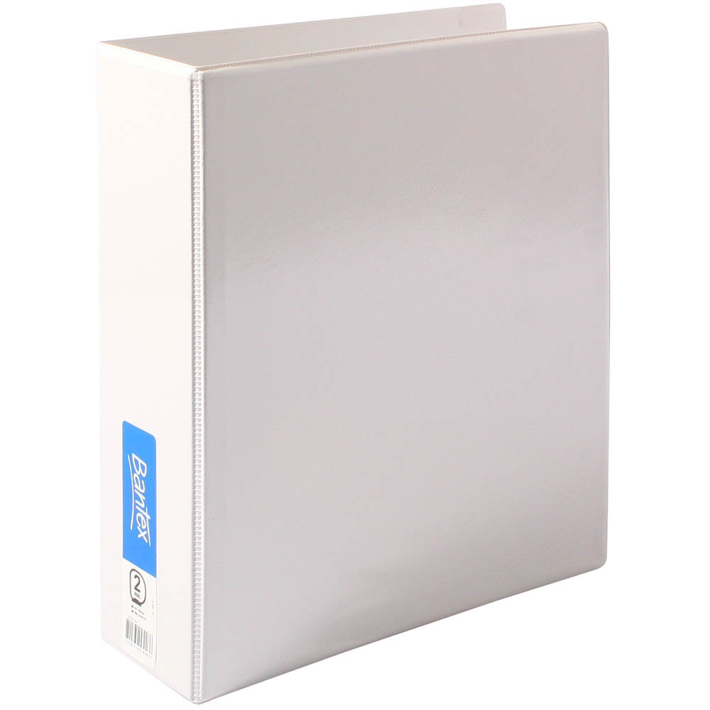 Image for BANTEX INSERT RING BINDER PP 2D 65MM A4 WHITE from Challenge Office Supplies