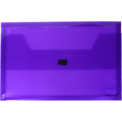 Image for FOLDERMATE DOCUMENT WALLET POP GEAR PP HOOK AND LOOP CLOSURE FOOLSCAP PURPLE from Challenge Office Supplies