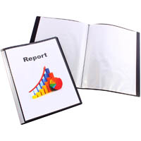 bantex display book non-refillable 20 pocket a4 black