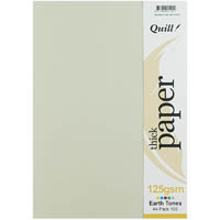 quill cover paper 125gsm a4 earth tones assorted pack 100