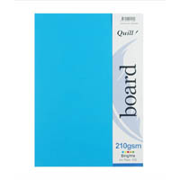 quill colourboard 210gsm a4 bright assorted pack 100