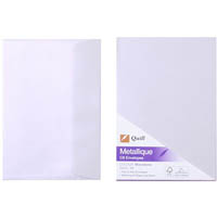 quill c6 metallique envelopes plainface strip seal 80gsm 114 x 162mm moostone pack 10