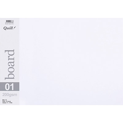Image for QUILL BOARD 200GSM A3 WHITE from BusinessWorld Computer & Stationery Warehouse