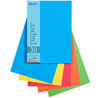 quill coloured a5 copy paper 80gsm bright assorted pack 250 sheets