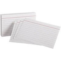quill ruled system cards 210gsm 152 x 102mm white pack 100