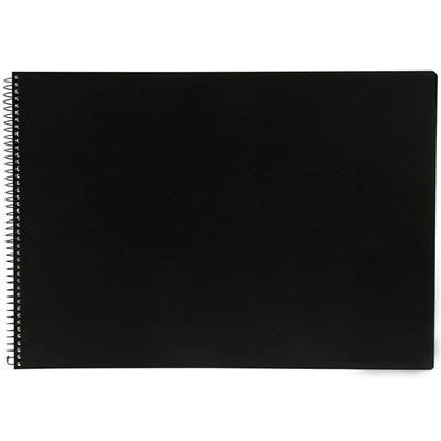Image for QUILL VISUAL ART DIARY 110GSM 120 PAGE A2 PP BLACK from Prime Office Supplies