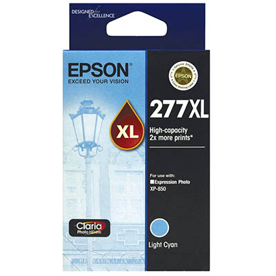 Image for EPSON 277XL INK CARTRIDGE HIGH YIELD LIGHT CYAN from Office Express