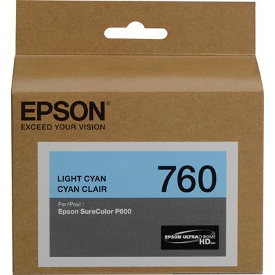 Image for EPSON 760 INK CARTRIDGE LIGHT CYAN from Australian Stationery Supplies