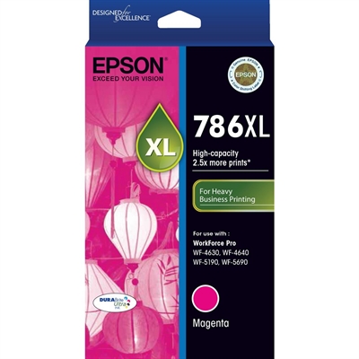 Image for EPSON 786XL INK CARTRIDGE HIGH YIELD MAGENTA from Office Heaven