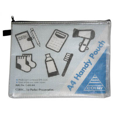 Image for COLBY HANDY POUCH PENCIL CASE ZIP CLOSURE A4 BLACK from Mitronics Corporation
