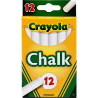 crayola chalk white pack 12