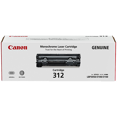 Image for CANON CART312 TONER CARTRIDGE BLACK from Mitronics Corporation