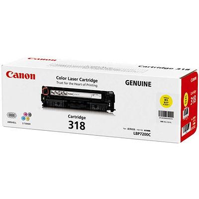 Image for CANON CART318Y TONER CARTRIDGE YELLOW from Office Express