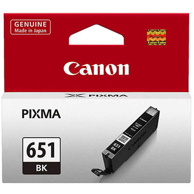 Image for CANON CLI651BK INK CARTRIDGE BLACK from Office Express