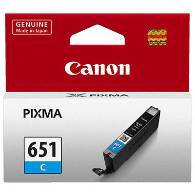 Image for CANON CLI651C INK CARTRIDGE CYAN from BusinessWorld Computer & Stationery Warehouse