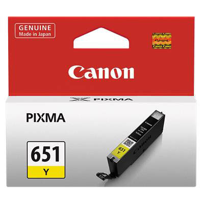 Image for CANON CLI651Y INK CARTRIDGE YELLOW from Mitronics Corporation