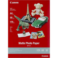 canon mp-101 matte photo paper 170gsm a4 white pack 50