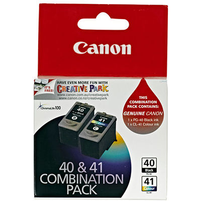 Image for CANON PG40 + CL41 INK CARTRIDGE COMBO PACK from Mitronics Corporation