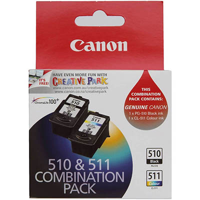 Image for CANON PG510/CL511 INK CARTRIDGE PACK 2 from Clipboard Stationers & Art Supplies