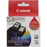 canon pg510/cl511 ink cartridge pack 2