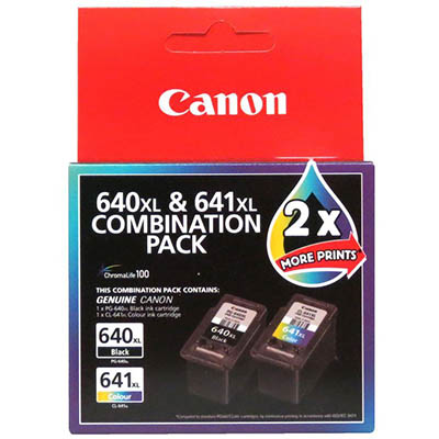 Image for CANON PG640XL + CL641XL INK CARTRIDGE HIGH YIELD COMBO PACK BLACK + COLOUR from Office Express