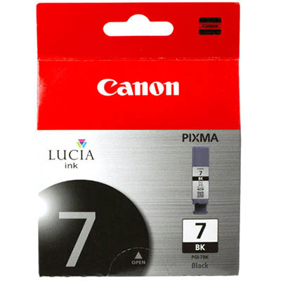 Image for CANON PGI7BK INK CARTRIDGE BLACK from Office Fix - WE WILL BEAT ANY ADVERTISED PRICE BY 10%