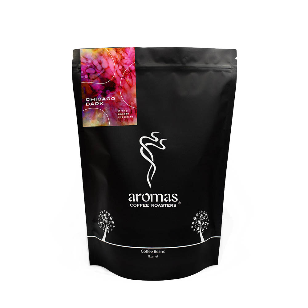Image for AROMAS COFFEE BEANS CHICAGO DARK 1KG from Prime Office Supplies