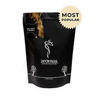 aromas coffee beans black label 500g