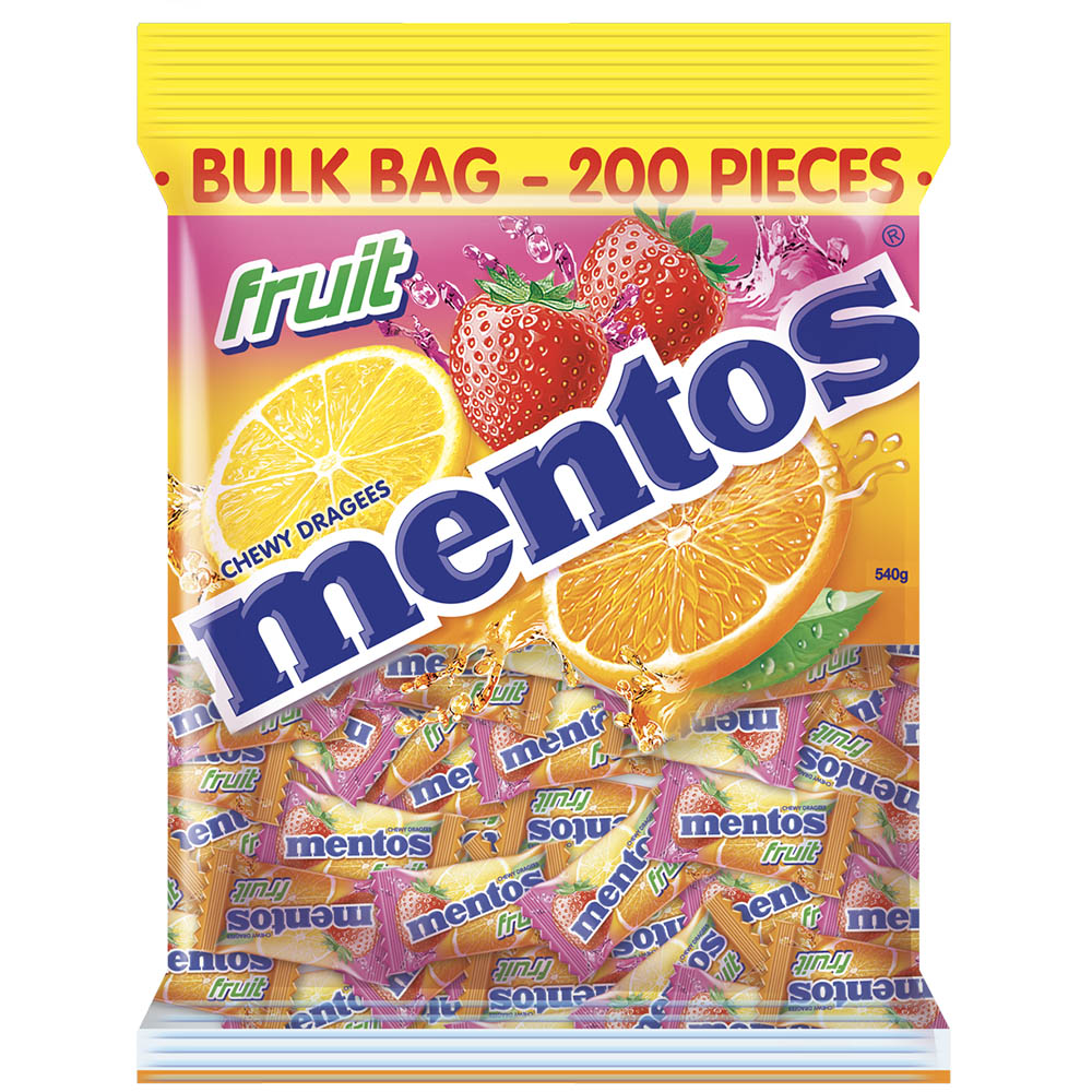 Image for MENTOS FRUIT PILLOW 540G from Clipboard Stationers & Art Supplies