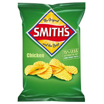 Image for SMITHS CRISPS CRINKLE CUT CHICKEN 170G from Clipboard Stationers & Art Supplies