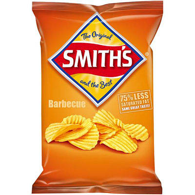 Image for SMITHS CRISPS CRINKLE CUT BBQ 170G from Office Heaven