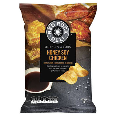 Image for RED ROCK DELI CHIPS HONEY SOY CHICKEN 165G from Memo Office and Art