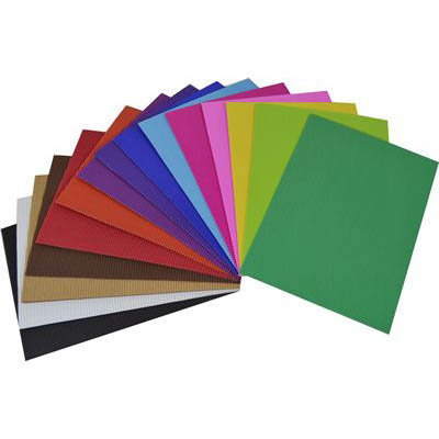 Image for RAINBOW CORRUGATED BOARD 2 SIDE 500 X 700MM ASSORTED PACK 15 from Olympia Office Products