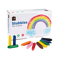 educational colours stubbie crayons assorted pack 160