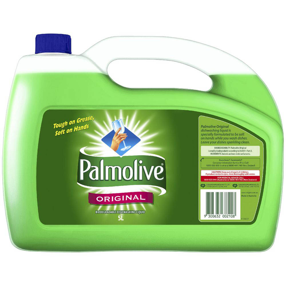 Image for PALMOLIVE ORIGINAL DISHWASHING LIQUID 5 LITRE from Pinnacle Office Supplies
