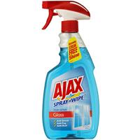 ajax spray n wipe glass cleaner triple action trigger 500ml