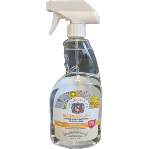 Image for CULTURAL CHOICE SURFACE PLUS+ SURFACE SPRAY DISINFECTANT HOSPITAL GRADE 750ML from Mitronics Corporation