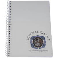 cultural choice notebook spiral bound 200 page a5 white
