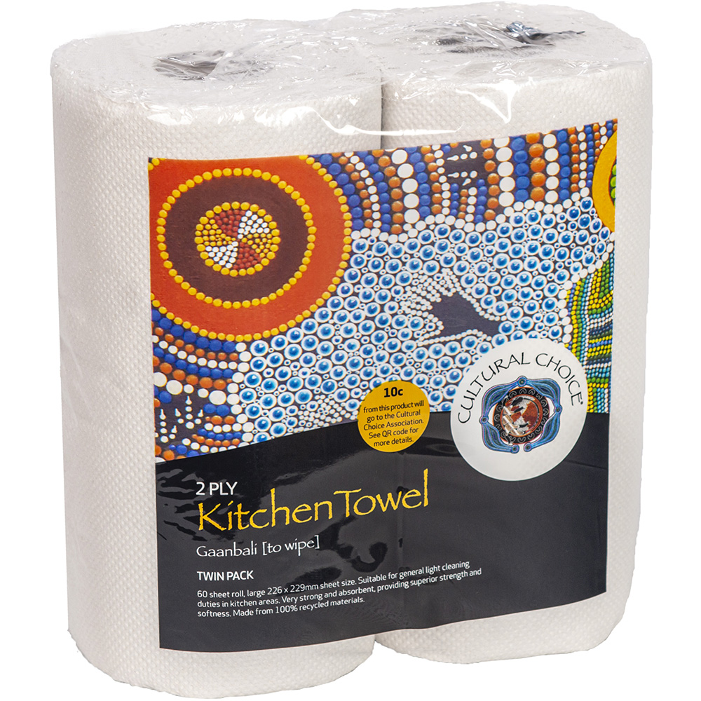 Image for CULTURAL CHOICE KITCHEN TOWEL 2-PLY TWIN PACK CARTON 10 from ALLBIZ Office Supplies