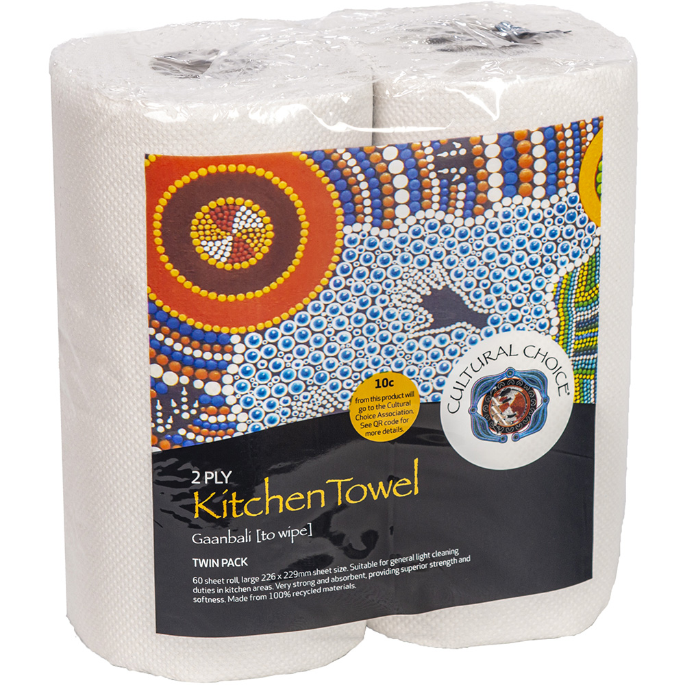Image for CULTURAL CHOICE KITCHEN TOWEL 2-PLY TWIN PACK CARTON 10 from Olympia Office Products