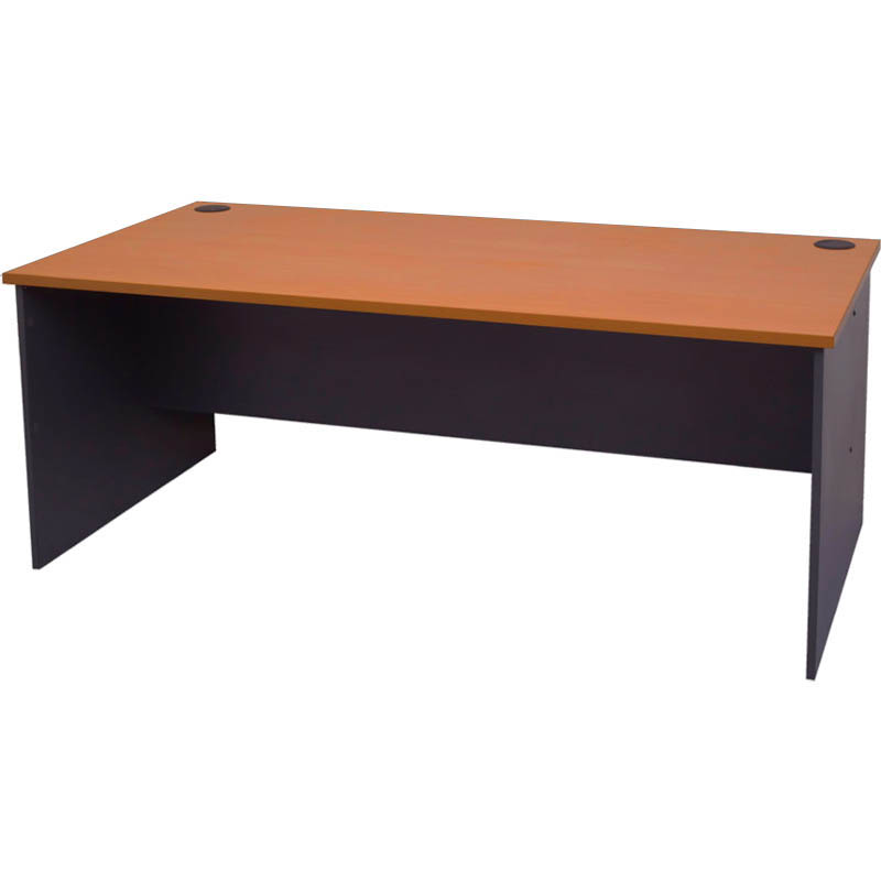 Image for RAPID WORKER OPEN DESK 1200 X 600MM CHERRY/IRONSTONE from Challenge Office Supplies