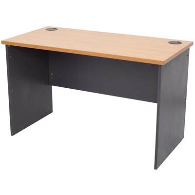 Image for RAPID WORKER OPEN DESK 900 X 600MM BEECH/IRONSTONE from That Office Place PICTON