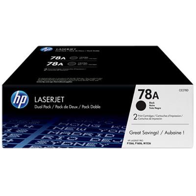 Image for HP CE278AD 78A TONER CARTRIDGE BLACK TWIN PACK from Memo Office and Art